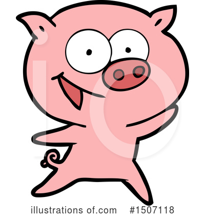 Royalty-Free (RF) Pig Clipart Illustration by lineartestpilot - Stock Sample #1507118