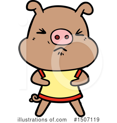 Royalty-Free (RF) Pig Clipart Illustration by lineartestpilot - Stock Sample #1507119