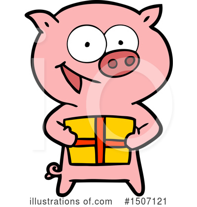 Royalty-Free (RF) Pig Clipart Illustration by lineartestpilot - Stock Sample #1507121