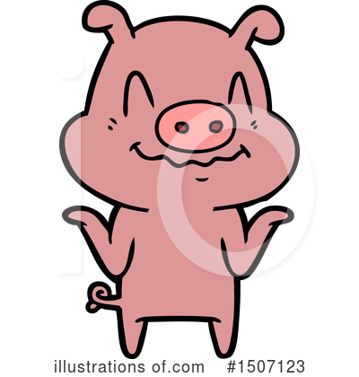 Royalty-Free (RF) Pig Clipart Illustration by lineartestpilot - Stock Sample #1507123