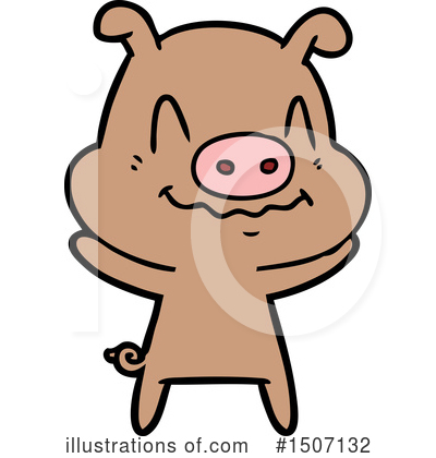 Royalty-Free (RF) Pig Clipart Illustration by lineartestpilot - Stock Sample #1507132