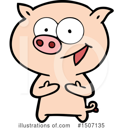 Royalty-Free (RF) Pig Clipart Illustration by lineartestpilot - Stock Sample #1507135
