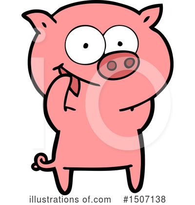 Royalty-Free (RF) Pig Clipart Illustration by lineartestpilot - Stock Sample #1507138