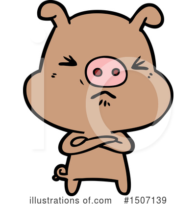 Royalty-Free (RF) Pig Clipart Illustration by lineartestpilot - Stock Sample #1507139