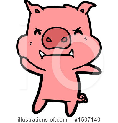 Royalty-Free (RF) Pig Clipart Illustration by lineartestpilot - Stock Sample #1507140