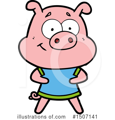 Royalty-Free (RF) Pig Clipart Illustration by lineartestpilot - Stock Sample #1507141