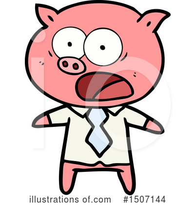 Royalty-Free (RF) Pig Clipart Illustration by lineartestpilot - Stock Sample #1507144