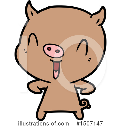 Royalty-Free (RF) Pig Clipart Illustration by lineartestpilot - Stock Sample #1507147