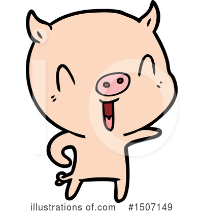 Royalty-Free (RF) Pig Clipart Illustration by lineartestpilot - Stock Sample #1507149