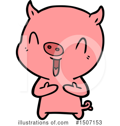 Royalty-Free (RF) Pig Clipart Illustration by lineartestpilot - Stock Sample #1507153