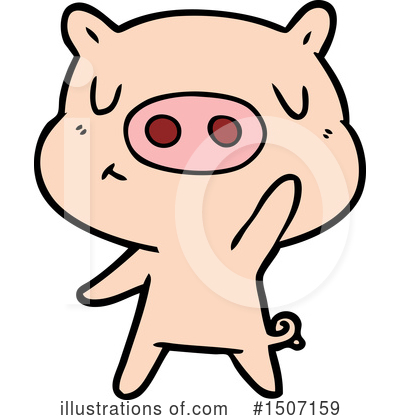 Royalty-Free (RF) Pig Clipart Illustration by lineartestpilot - Stock Sample #1507159