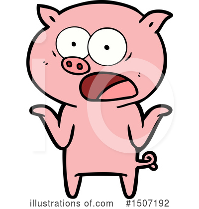 Royalty-Free (RF) Pig Clipart Illustration by lineartestpilot - Stock Sample #1507192