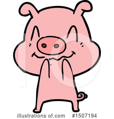 Royalty-Free (RF) Pig Clipart Illustration by lineartestpilot - Stock Sample #1507194