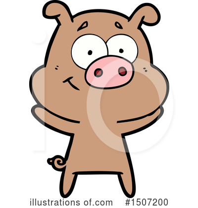 Royalty-Free (RF) Pig Clipart Illustration by lineartestpilot - Stock Sample #1507200