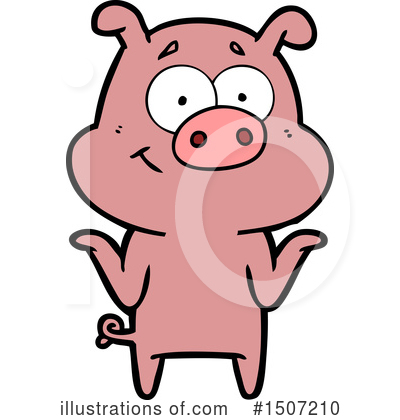 Royalty-Free (RF) Pig Clipart Illustration by lineartestpilot - Stock Sample #1507210