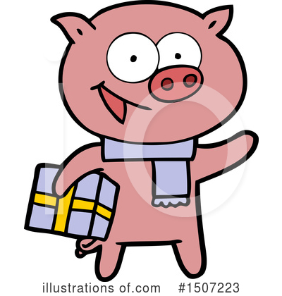 Royalty-Free (RF) Pig Clipart Illustration by lineartestpilot - Stock Sample #1507223