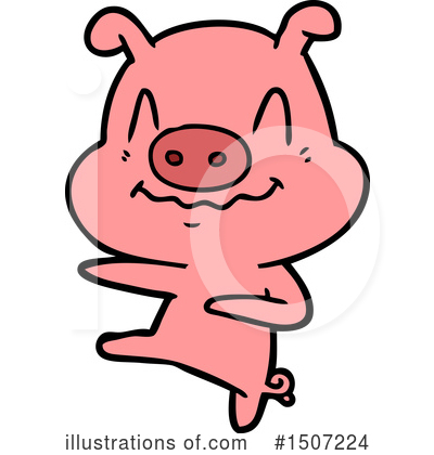 Royalty-Free (RF) Pig Clipart Illustration by lineartestpilot - Stock Sample #1507224