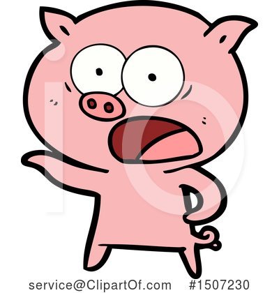 Royalty-Free (RF) Pig Clipart Illustration by lineartestpilot - Stock Sample #1507230