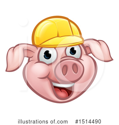 Royalty-Free (RF) Pig Clipart Illustration by AtStockIllustration - Stock Sample #1514490