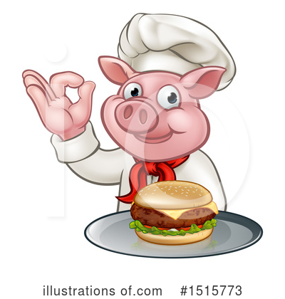 Pig Chef Clipart #1515773 by AtStockIllustration