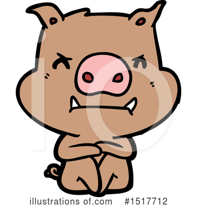 Royalty-Free (RF) Pig Clipart Illustration by lineartestpilot - Stock Sample #1517712