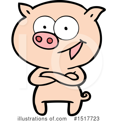 Royalty-Free (RF) Pig Clipart Illustration by lineartestpilot - Stock Sample #1517723