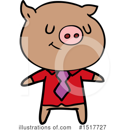 Royalty-Free (RF) Pig Clipart Illustration by lineartestpilot - Stock Sample #1517727