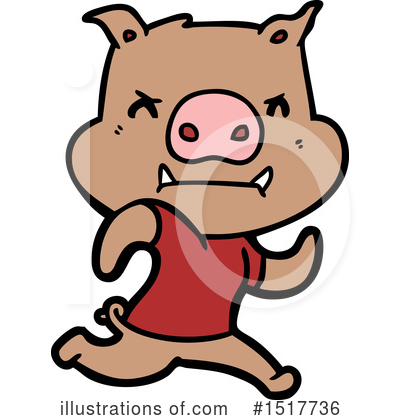 Royalty-Free (RF) Pig Clipart Illustration by lineartestpilot - Stock Sample #1517736