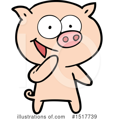 Royalty-Free (RF) Pig Clipart Illustration by lineartestpilot - Stock Sample #1517739