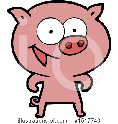 Royalty-Free (RF) Pig Clipart Illustration by lineartestpilot - Stock Sample #1517740