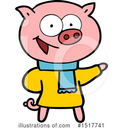 Royalty-Free (RF) Pig Clipart Illustration by lineartestpilot - Stock Sample #1517741