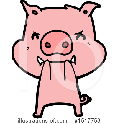 Royalty-Free (RF) Pig Clipart Illustration by lineartestpilot - Stock Sample #1517753