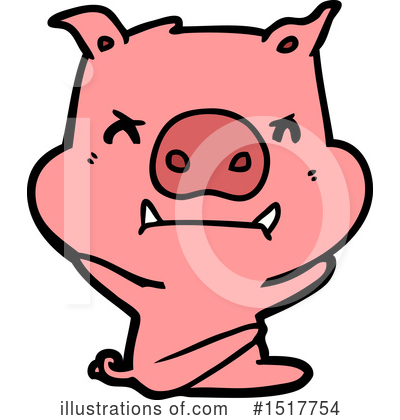 Royalty-Free (RF) Pig Clipart Illustration by lineartestpilot - Stock Sample #1517754