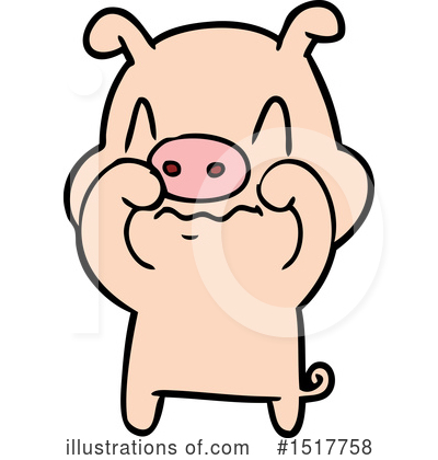 Royalty-Free (RF) Pig Clipart Illustration by lineartestpilot - Stock Sample #1517758