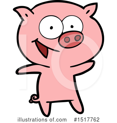 Royalty-Free (RF) Pig Clipart Illustration by lineartestpilot - Stock Sample #1517762