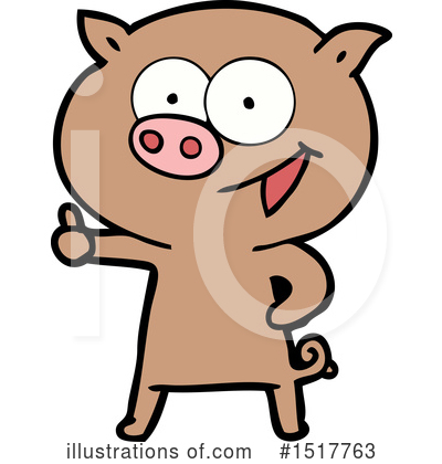 Royalty-Free (RF) Pig Clipart Illustration by lineartestpilot - Stock Sample #1517763