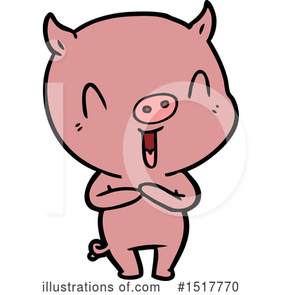 Royalty-Free (RF) Pig Clipart Illustration by lineartestpilot - Stock Sample #1517770
