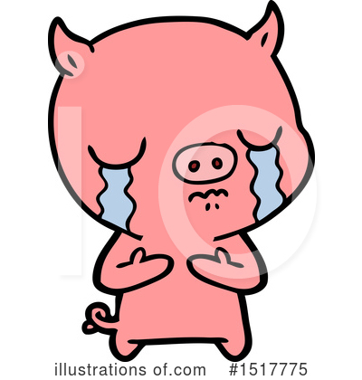 Royalty-Free (RF) Pig Clipart Illustration by lineartestpilot - Stock Sample #1517775