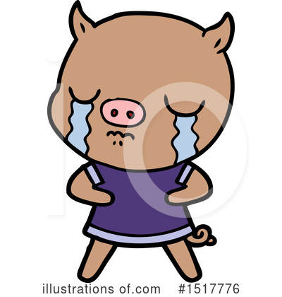 Royalty-Free (RF) Pig Clipart Illustration by lineartestpilot - Stock Sample #1517776