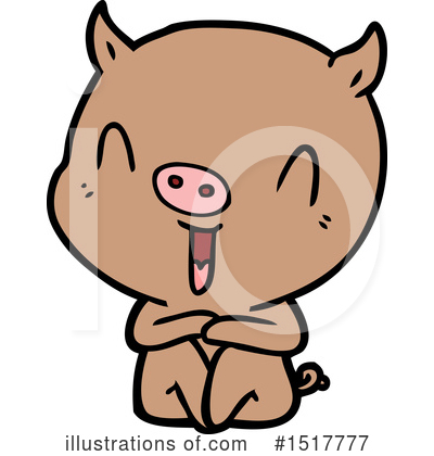 Royalty-Free (RF) Pig Clipart Illustration by lineartestpilot - Stock Sample #1517777