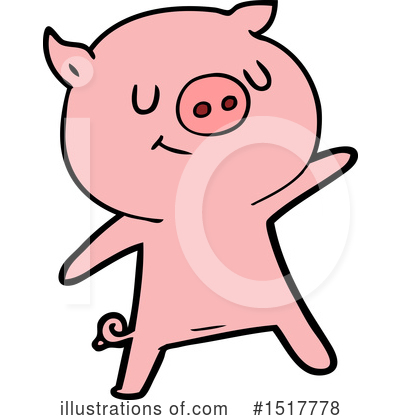 Royalty-Free (RF) Pig Clipart Illustration by lineartestpilot - Stock Sample #1517778
