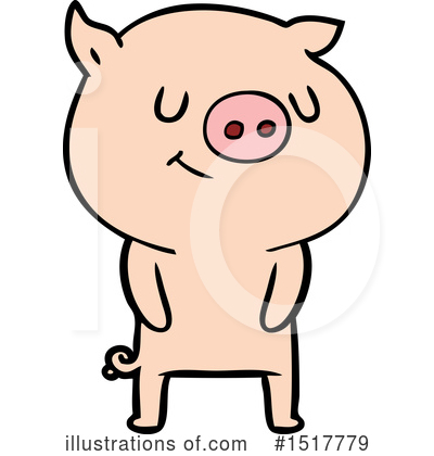 Royalty-Free (RF) Pig Clipart Illustration by lineartestpilot - Stock Sample #1517779