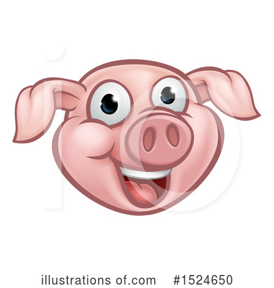 Pigs Clipart #1524650 by AtStockIllustration