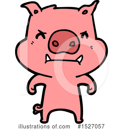Royalty-Free (RF) Pig Clipart Illustration by lineartestpilot - Stock Sample #1527057