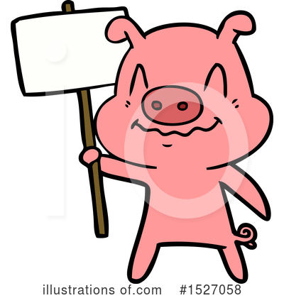 Royalty-Free (RF) Pig Clipart Illustration by lineartestpilot - Stock Sample #1527058