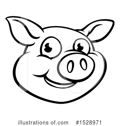 Royalty-Free (RF) Pig Clipart Illustration by AtStockIllustration - Stock Sample #1528971