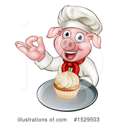 Chef Pig Clipart #1529503 by AtStockIllustration