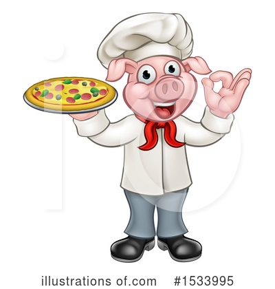 Chef Pig Clipart #1533995 by AtStockIllustration