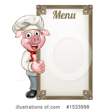 Chef Pig Clipart #1533998 by AtStockIllustration