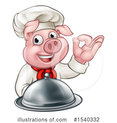 Pig Chef Clipart #1540332 by AtStockIllustration